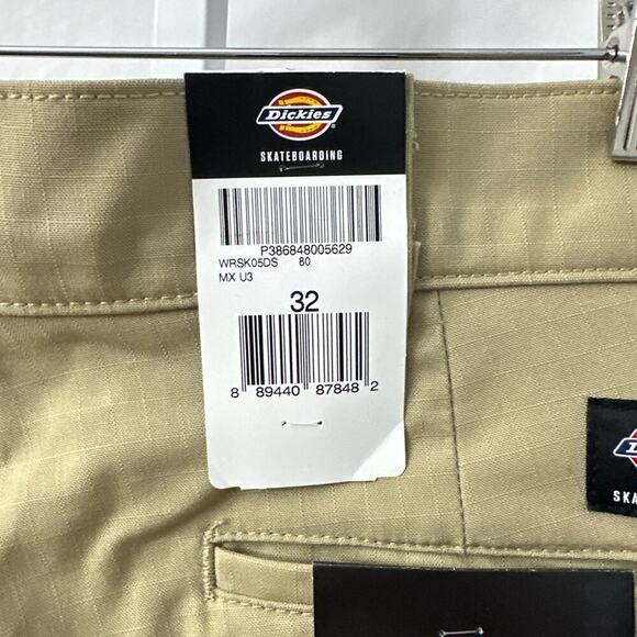 Dickies Khaki Skateboarding Cargo Shorts Men's 32 Flex Y2K - Picture 10 of 12